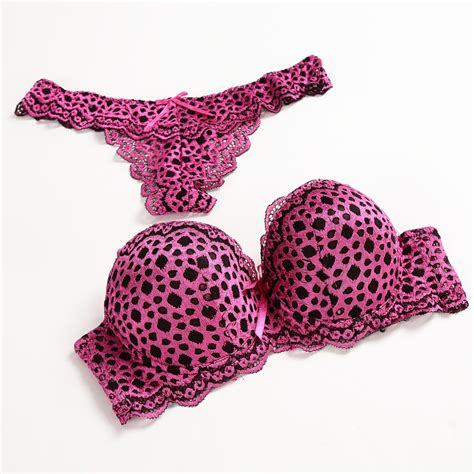 leopard bra and panty set